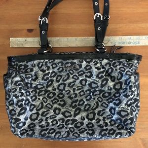 Coach Leopard Ocelot Print Purse